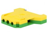 Conector de &Icirc;mbinare Șine 0,5-10mm&sup2; 2 Borne Galben-Verde