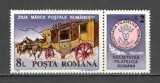 Romania.1991 Ziua marcii postale-cu vigneta XR.1051