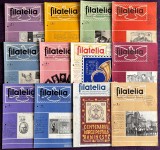 Romania 1958 - Lot 12 reviste filatelice romanesti FILATELIA / An VII complet
