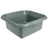 Lighean patrat din plastic, 14L, Kaki, CMCLASS