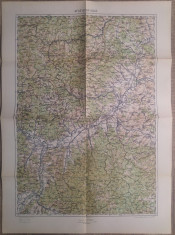 Alba-Iulia/ harta Serviciul Geografic al Armatei 1939 foto