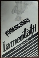 STEFAN AUG. DOINAS - LAMENTATII (VERSURI, 1993) [coperta frontala patata]
