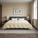 vidaXL Duvet de iarnă Patos Crem 240 x 260 cm Microfibră 42026156