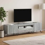 Cumpara ieftin Cabinet TV cu LED BREDA 3 buc. Sonoma gri Lemn prelucrat