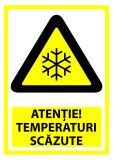 semn pentru temperaturi scazute
