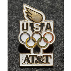 Insigna pin - 1996 Jocurile Olimpice din Atlanta, cu sponsor