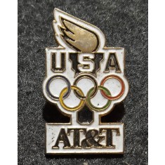 Insigna pin - 1996 Jocurile Olimpice din Atlanta, cu sponsor