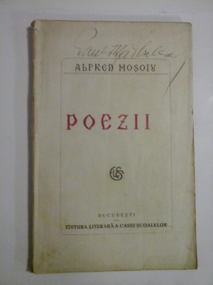 POEZII - ALFRED MOSOIU foto