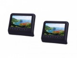 Set Monitoare Tetiere Auto 9 Inch USB DVD MP3 MP4 Negru Gri Bej Maro
