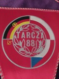 Fanion vechi Militar-cooperare intre tari TARCZA 88..SCUT 88,,Fanion militar,RAR