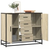 VidaXL Dulap, stejar sonoma, 92x35x76 cm, lemn prelucrat