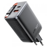 Incarcator Retea Cu Cablu USB-C Acefast A111, 67W, 3A, 1 x USB-A - 2 x USB-C, Negru