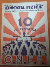 revista educatie fizica decembrie 1933-art.si foto ski,atletism,vacanta la munte