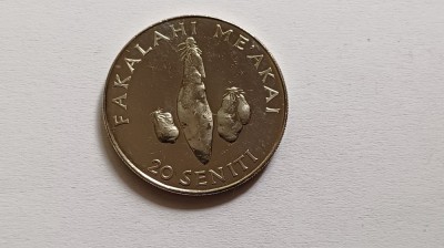 Tonga -20 Seniti 2002 unc , FAO foto
