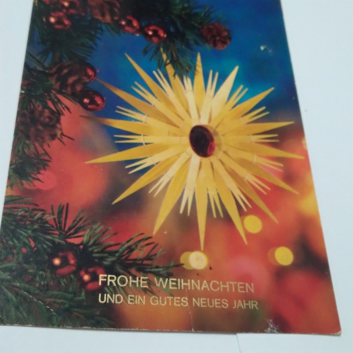CARTE POSTALA FELICITARE CIRCULATA UZATA