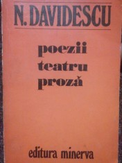 N. Davidescu - Poezii. Teatru. Proza (Editia: 1977) foto
