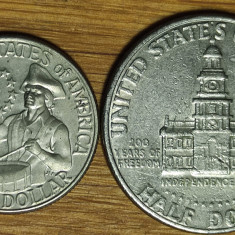 SUA USA -set aniversar istoric- 1/4 1/2 quarter & half dollar 1976 -Independenta