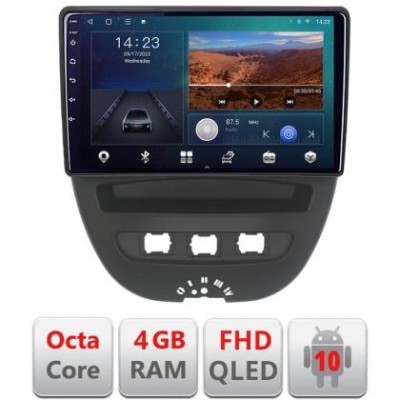Navigatie Citroen C1 Peugeot 107 Toyota Aygo 2005-2014 Android radio gps internet quad core 4+64 carplay android auto KIT-C1+EDT-E310v3 CarStore Techn foto