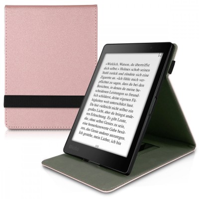 Husa pentru Kobo Aura One, Piele ecologica, Rose Gold, 45100.81 foto