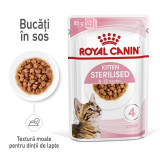 Cumpara ieftin Royal Canin Kitten Sterilised hrana umeda pisica (in sos), 12 x 85 g