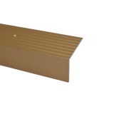 Profil aluminiu pentru treapta, cu surub, SET A32 auriu, 42 x 65 mm, 2.7 m