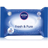 Nivea Baby Fresh &amp; Pure servetele pentru curatare cu aloe vera 63 buc