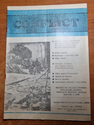 conflict 1990 - anul 1,nr. 1 - prima aparitie - revista de analiza istorica foto
