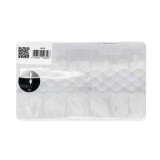Tipsuri de gel &bdquo;Diamante 3D&rdquo;, pătrat conic, 05, 120 buc, 12 dimensiuni
