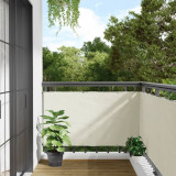 Paravan de gradina, alb, 500x75 cm, PVC GartenMobel Dekor, vidaXL