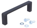 Manetă Aluminiu Neagră 28mm x 98mm x 10mm