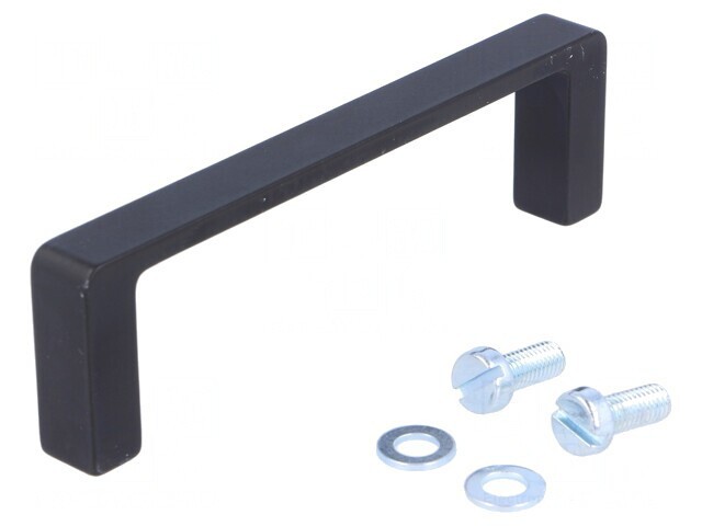 Manetă Aluminiu Neagră 28mm x 98mm x 10mm