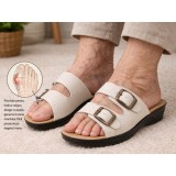 Saboti/Papuci Medicinali Ortopedici Reglabili - Model 182071 (Culoare crem)