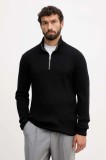 Lindbergh pulover culoarea negru, cu turtleneck, 30-804030