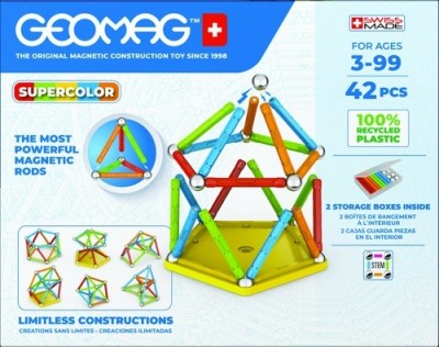 Set de constructie Geomag 383, Super Color 42 piese foto