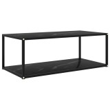 Cumpara ieftin Masuta de cafea, negru, 100x50x35 cm, sticla securizata