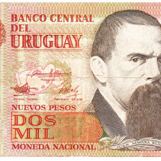 Uruguay 2 000 Nuevos Pesos 1989 Seria 10922016