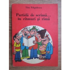 Titu Filipidescu - Partida de scrima... in ritmuri si rima
