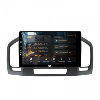 Navigatie Opel Insignia (2008-2013) 4GB RAM Android 13 Octacore Slot Sim 4G DSP GPS Wi-FI Carplay Android Auto USB Bluetooth Waze 9 inch foto