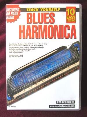 &amp;quot;TEACH YOURSELF BLUES HARMONICA - 10 Easy Lessons for Beginners&amp;quot;, Peter Gelling, Ghid + DVD. Invata singur sa canti - Ghid in lb. engleza foto