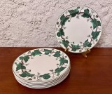6 FARFURII DIN PORTELAN ENGLEZESC- MARCAJ WEDGWOOD- &quot;NAPOLEON IVY&quot; D20,5cm
