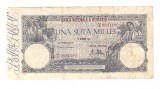 Bancnota 100000 lei 20 decembrie 1946, circulata, stare relativ buna