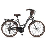 Bicicleta City Umit Valencia, L-460-AT, roata 28&quot;, cadru 470mm aluminiu, frana V... Cod:42815470001