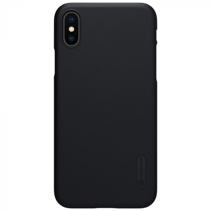 Husa pentru iPhone X / XS - Nillkin Super Frosted Shield - Black