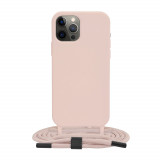 Husa pentru iPhone 12 Pro - Techsuit Crossbody Lanyard - Pink