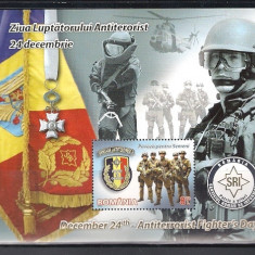 ROMANIA 2012 - ZIUA LUPTATORULUI ANTITERORIST, COLITA, MNH - LP 1963