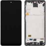 Display cu Touchscreen MP compatibil cu Samsung Galaxy A72 5G A726 / A72 A725, cu Rama, Negru