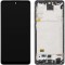 Display cu Touchscreen MP compatibil cu Samsung Galaxy A72 5G A726 / A72 A725, cu Rama, Negru