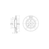 Disc frana Delphi BG2712, parte montare : Punte Fata