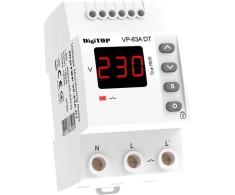 Releu protectie tensiune monofazat 63A 2P 1 secventa DigiTop