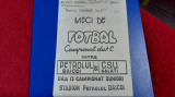 Program Petrolul Baicoi - CSU Galati